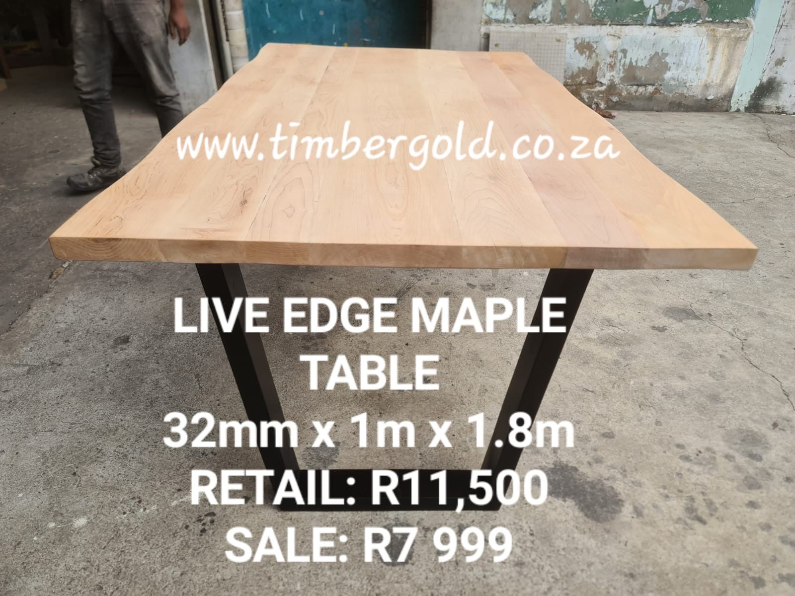 Live edge maple