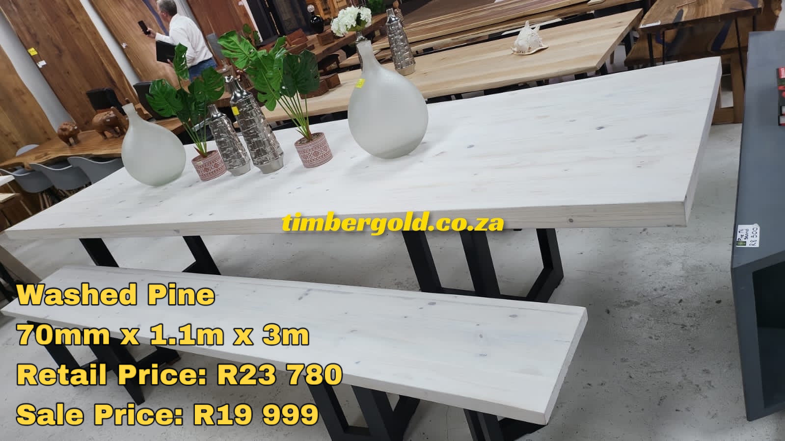 Washed Pine table