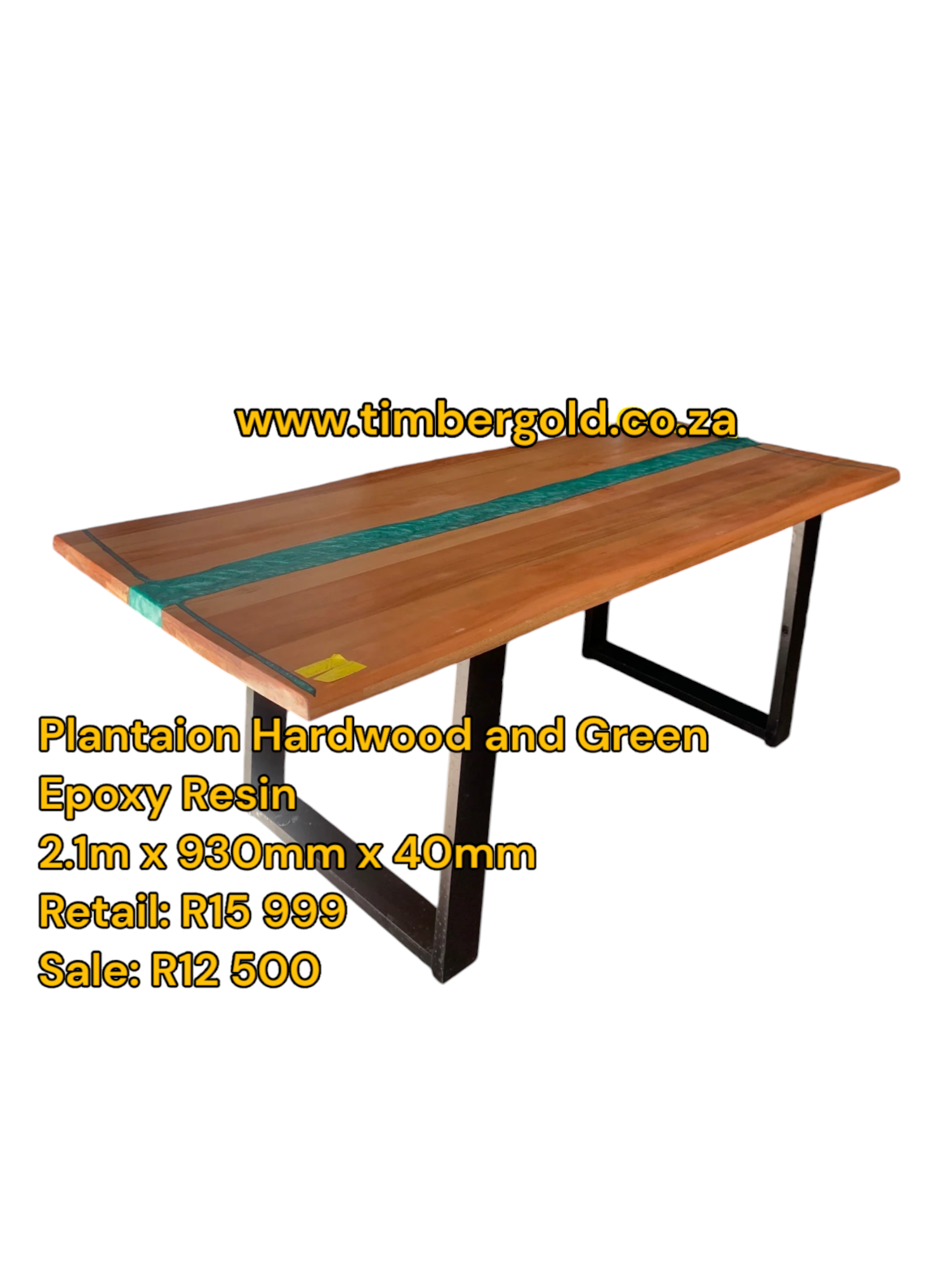 Plantation Hardwood and epoxy resin