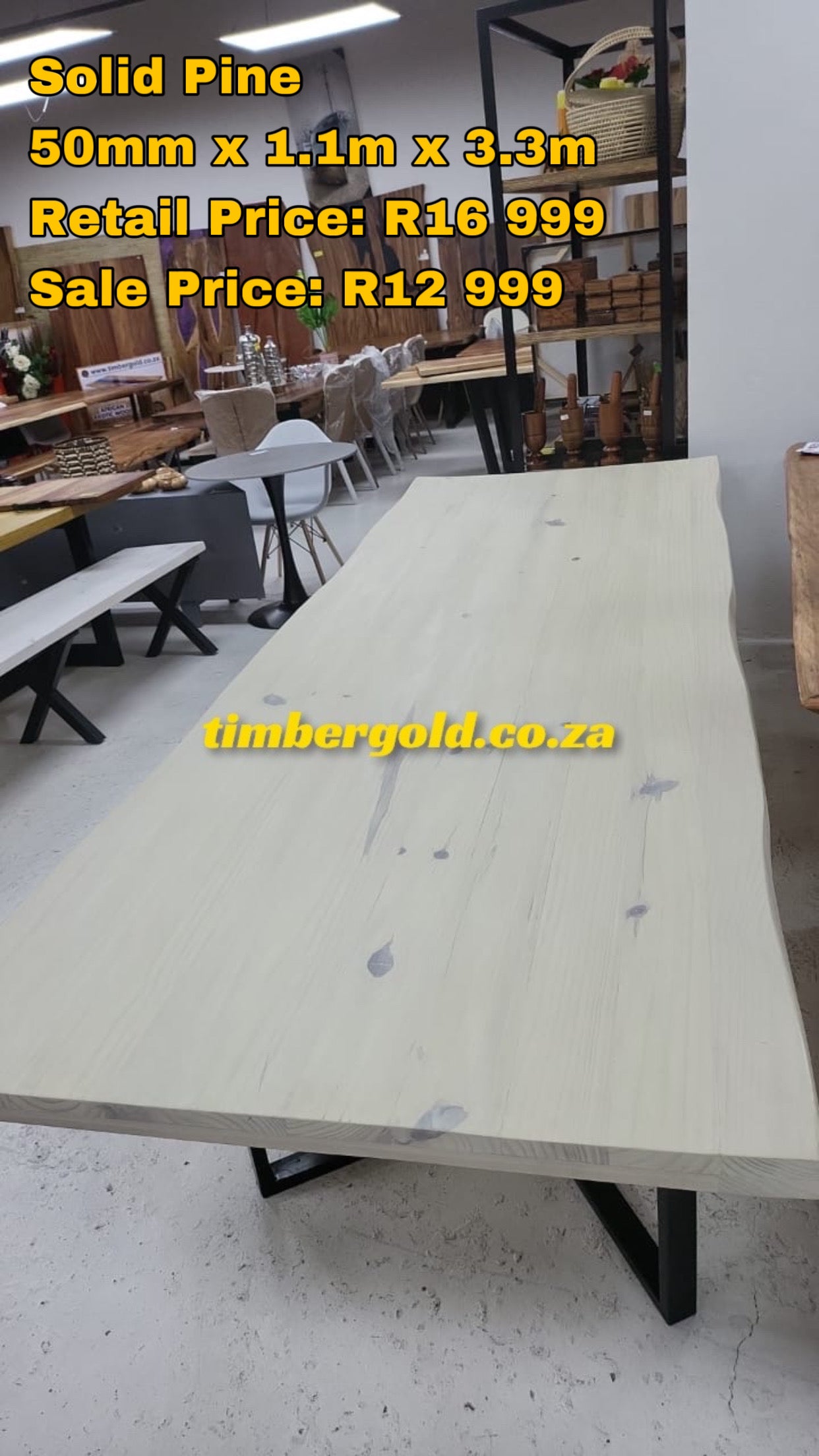 Solid Pine table