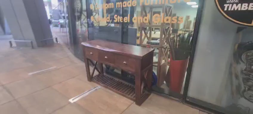 Live Edge Rosewood top side table