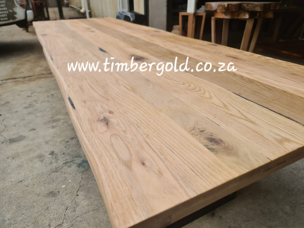 Rustic oak dining table