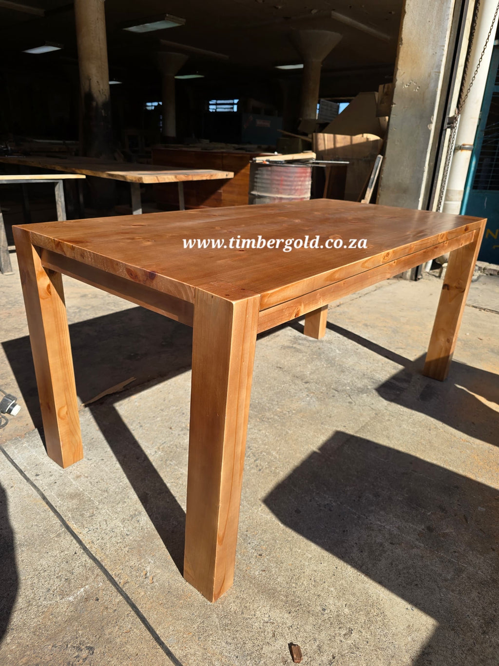 Solid wood pine finished in walnut/ mahigany