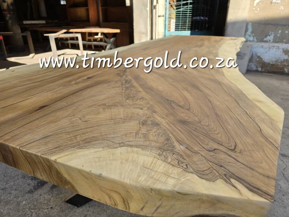 Live edge African walnut