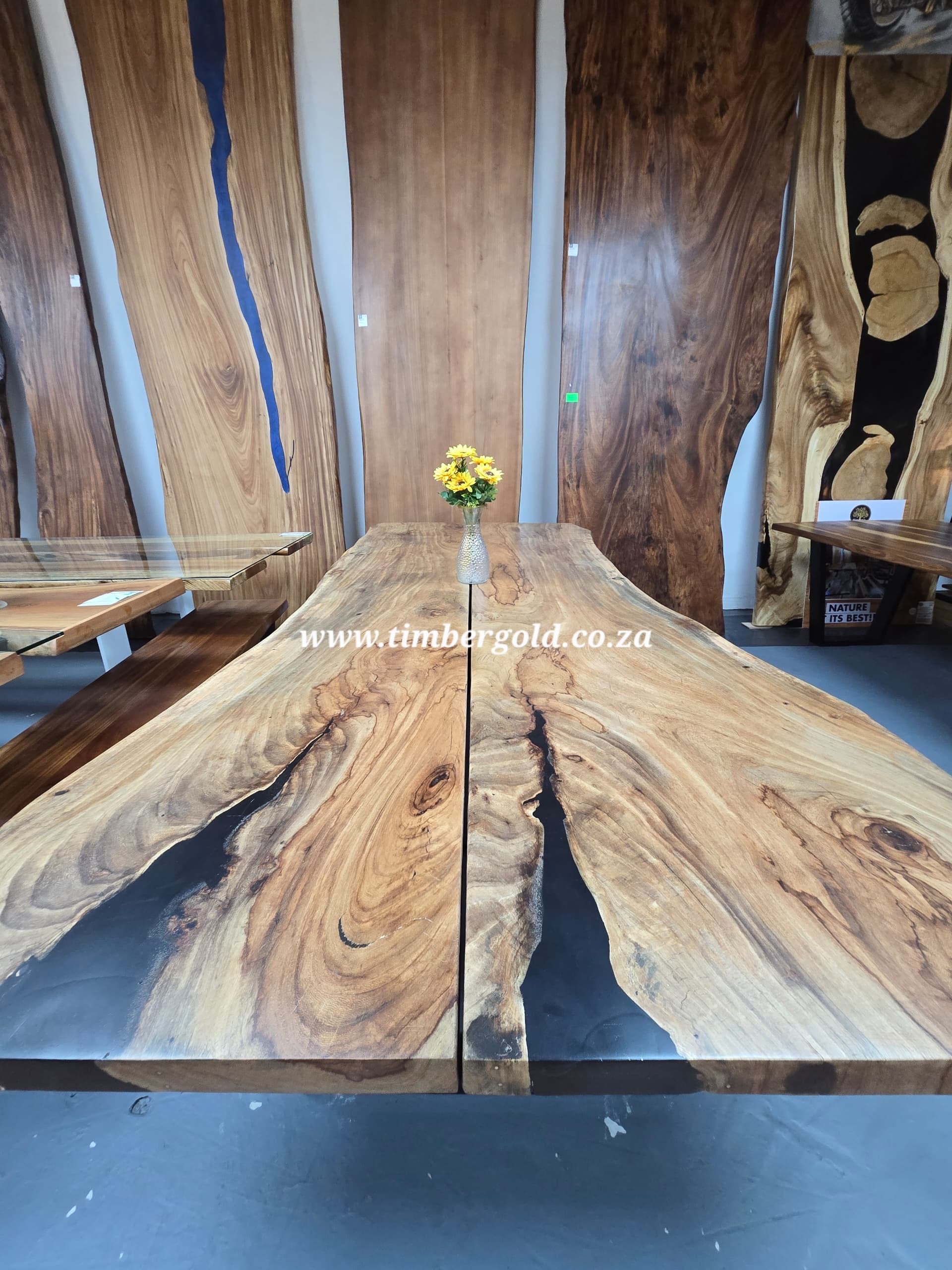 Live edge African Wild Oak.