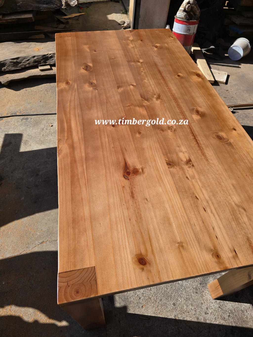Solid wood pine finished in walnut/ mahigany