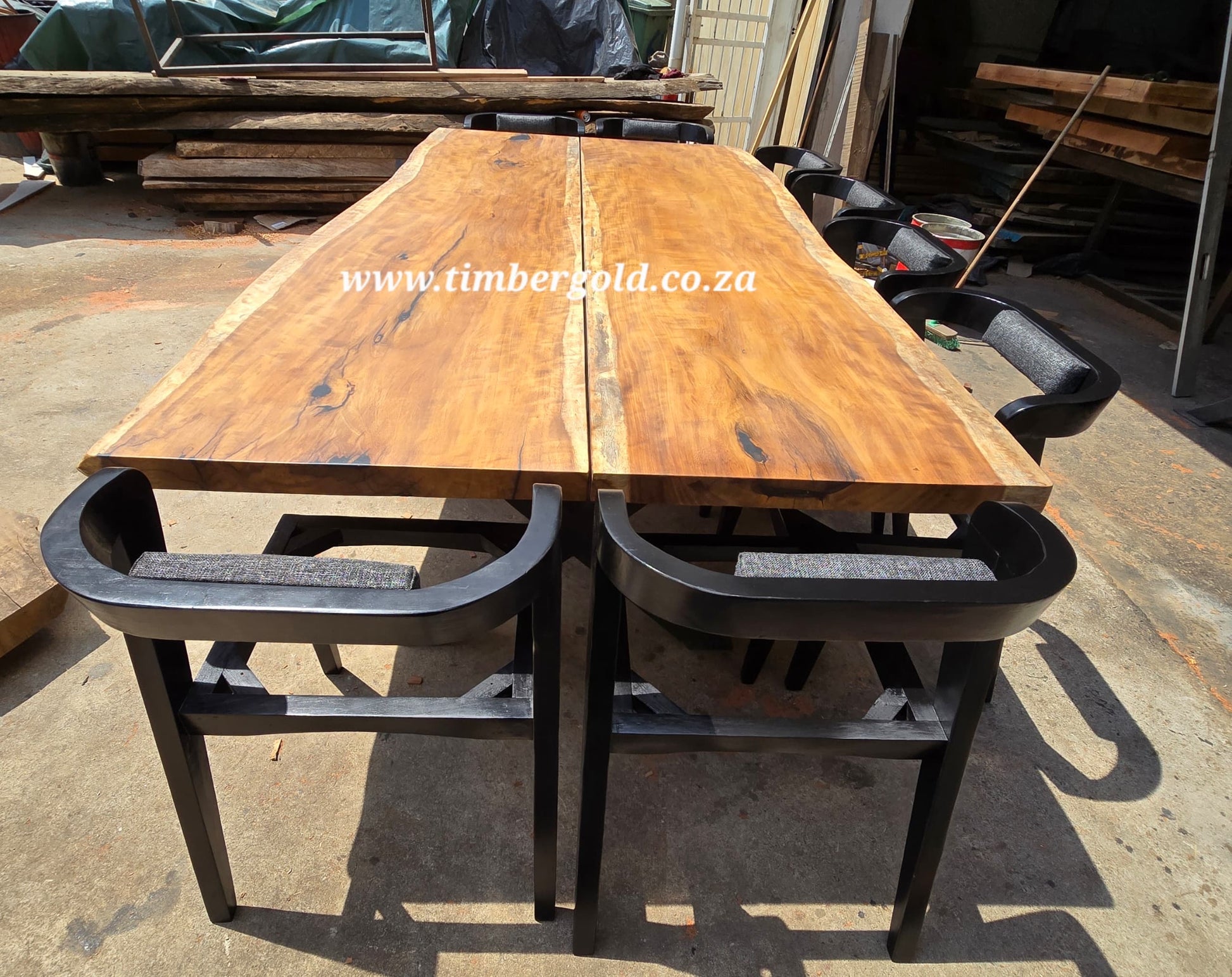 Live edge Africa Teak.