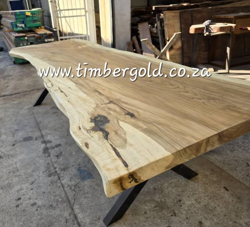 Live edge African walnut