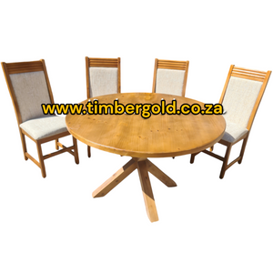 4 Seater Round Dining Table Set