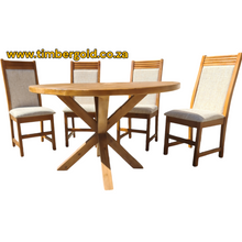 Load image into Gallery viewer, 4 Seater Round Dining Table Set
