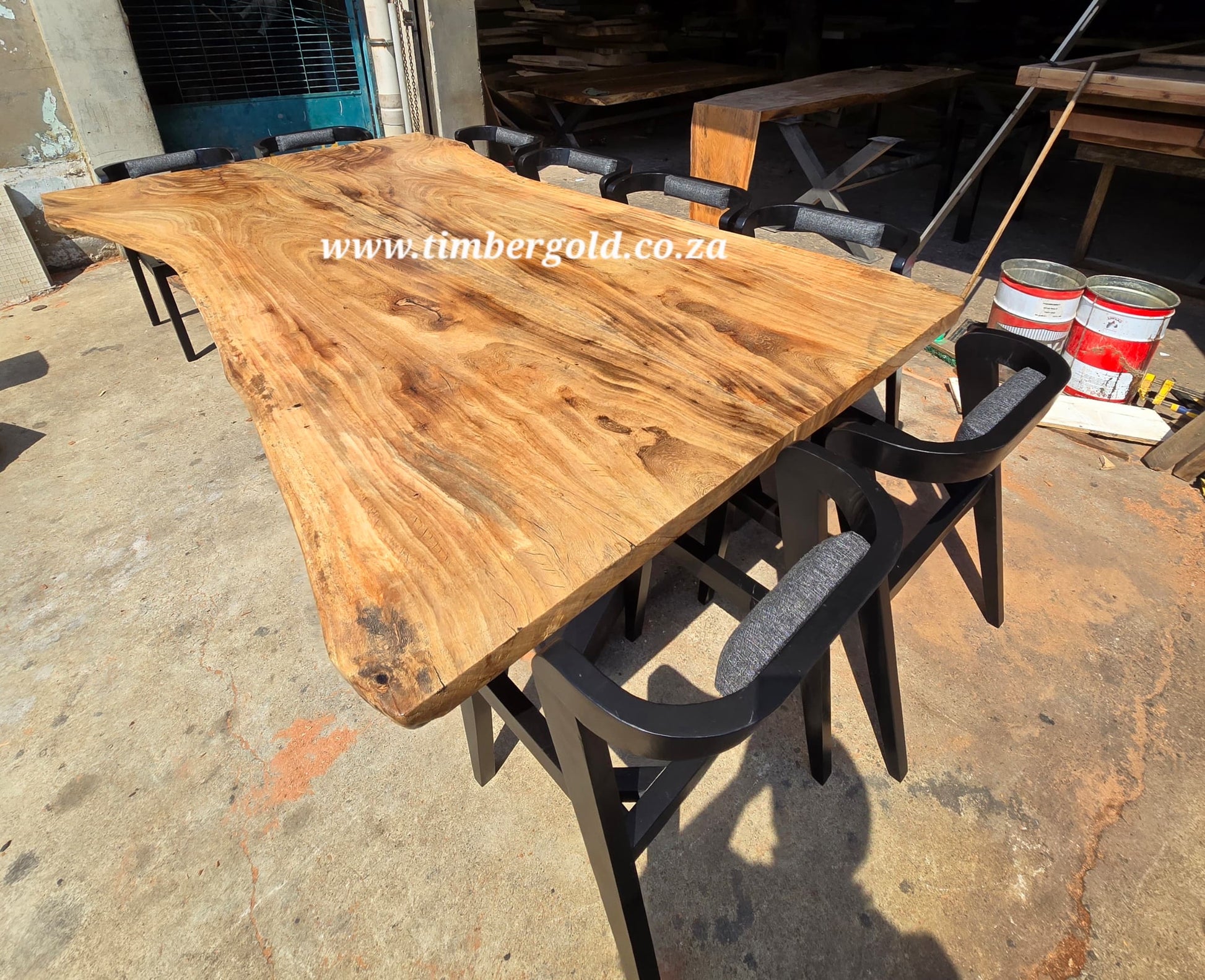 Live edge African Wild Oak.