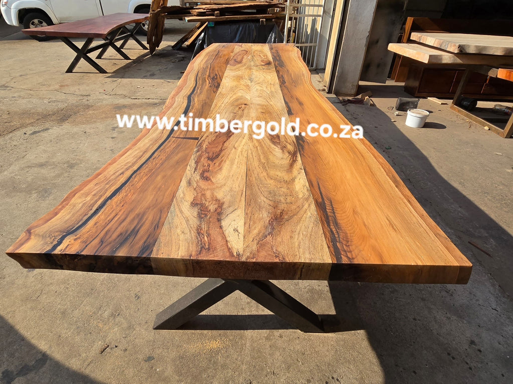 Live edge Wild teak.