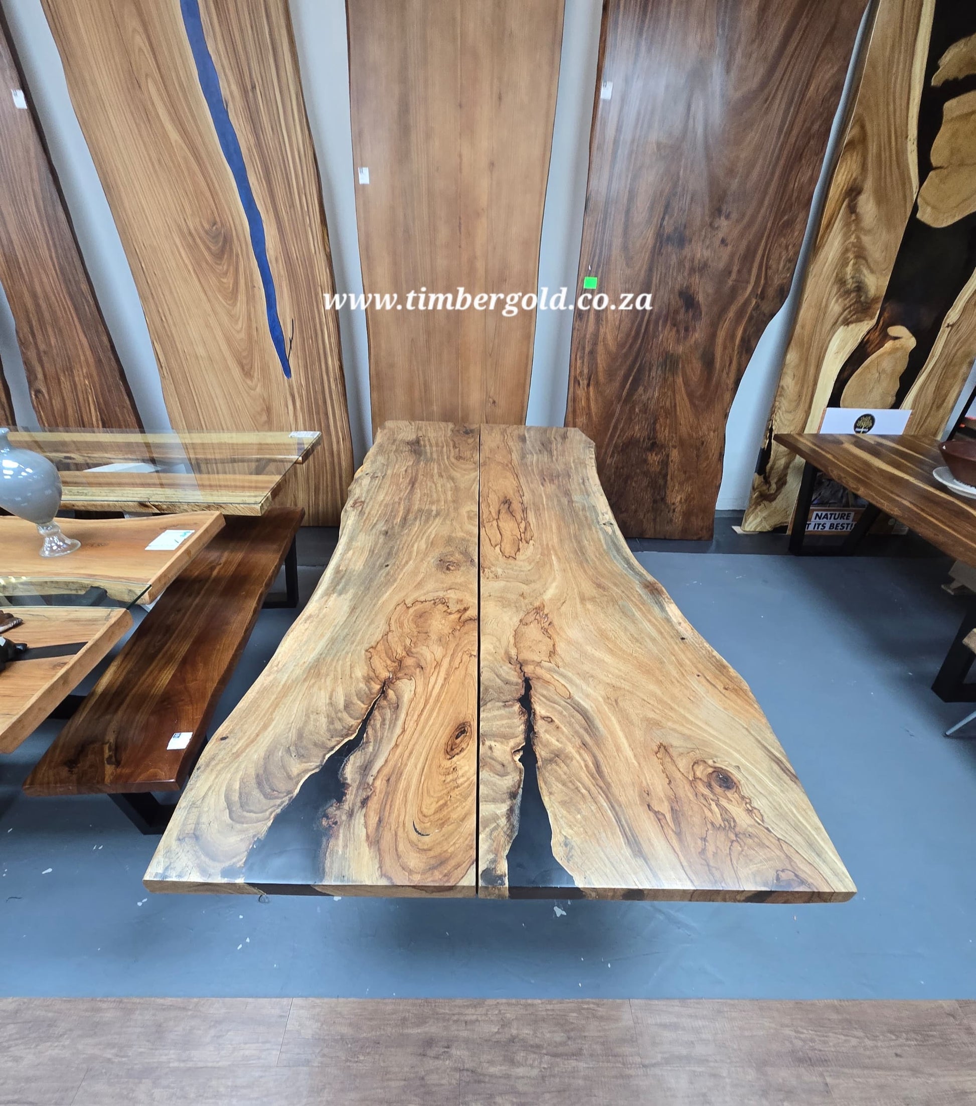 Live edge African Wild Oak.