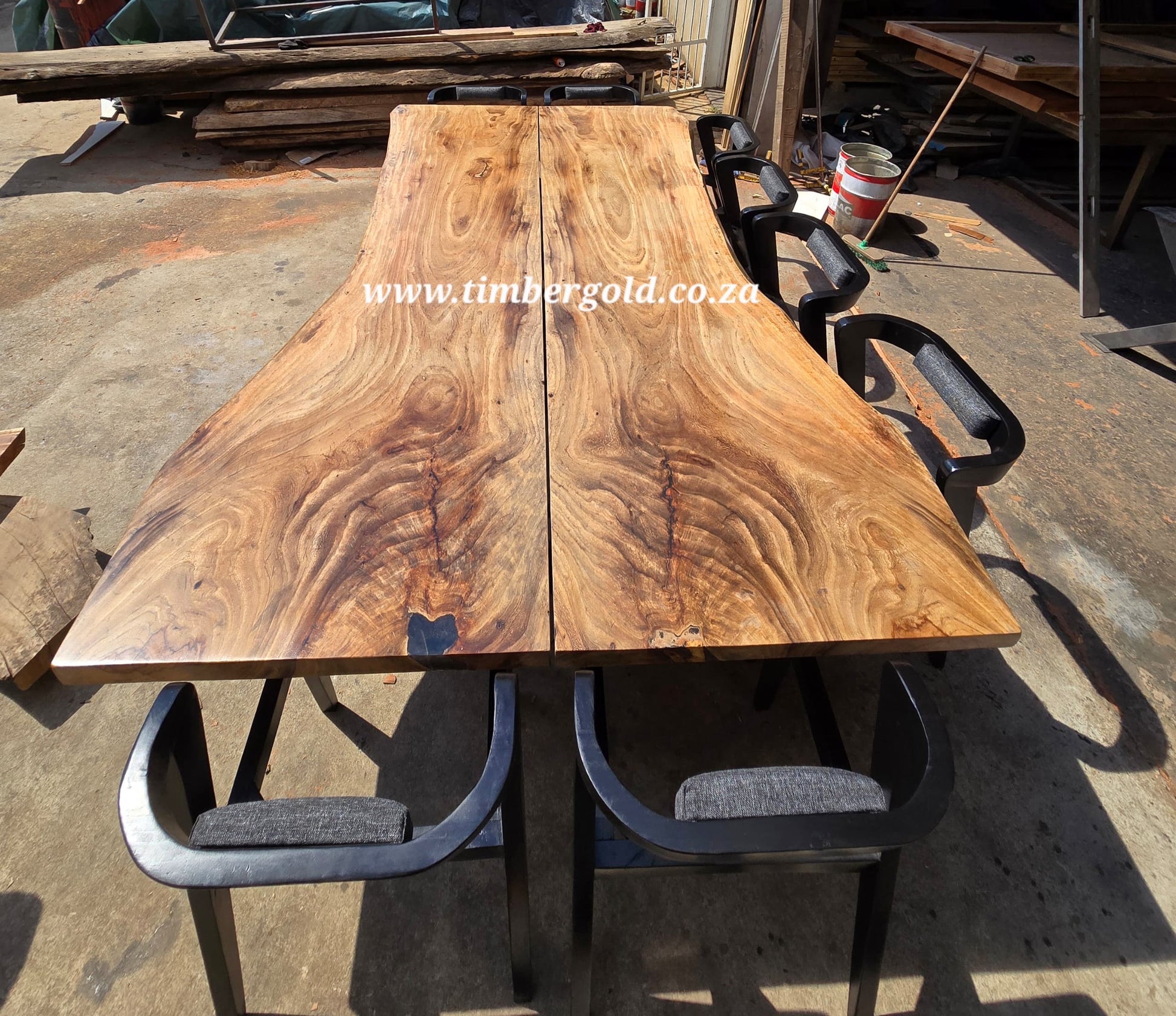 Live edge African Wild Oak.