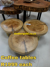 Load image into Gallery viewer, Exotic wood coffee tables
