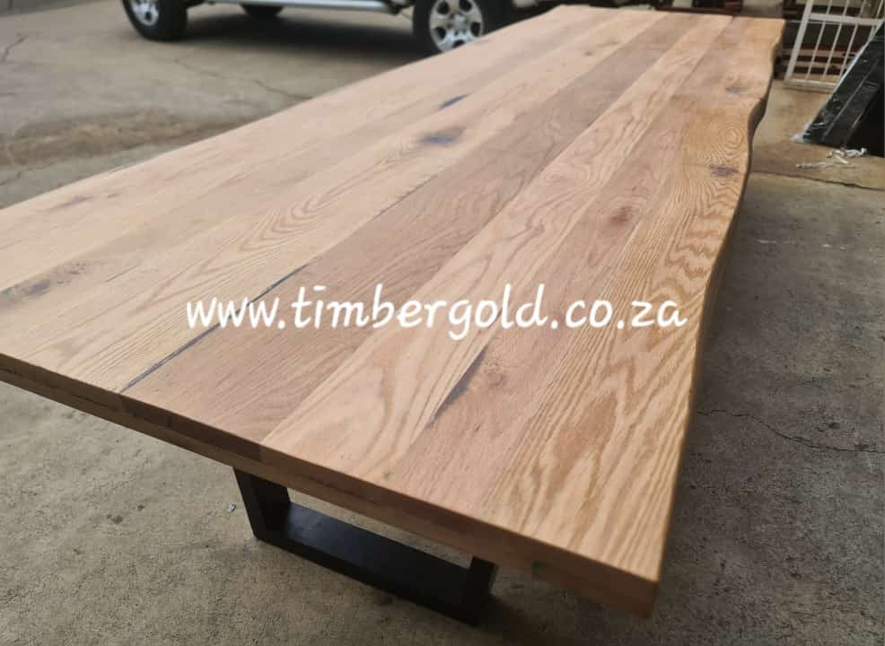 Rustic oak dining table