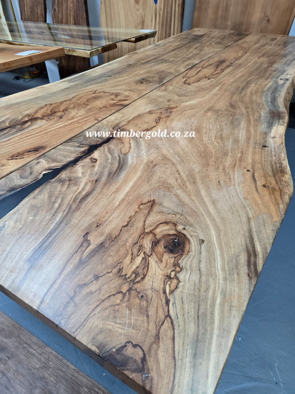 Live edge African Wild Oak.