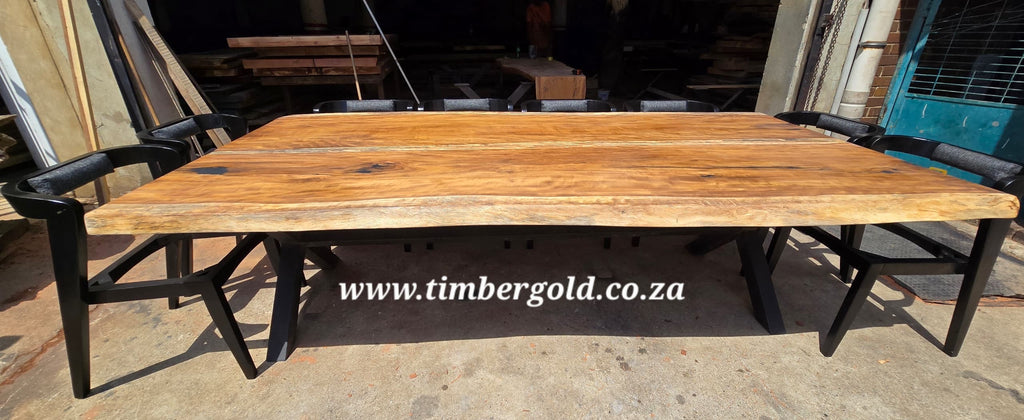 Live edge Africa Teak.