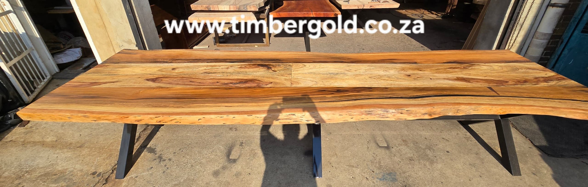 Live edge Wild teak.