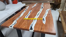 Load image into Gallery viewer, Rosewood and white and black epoxy resin
