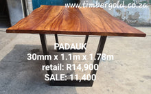 Load image into Gallery viewer, Padauk dining table
