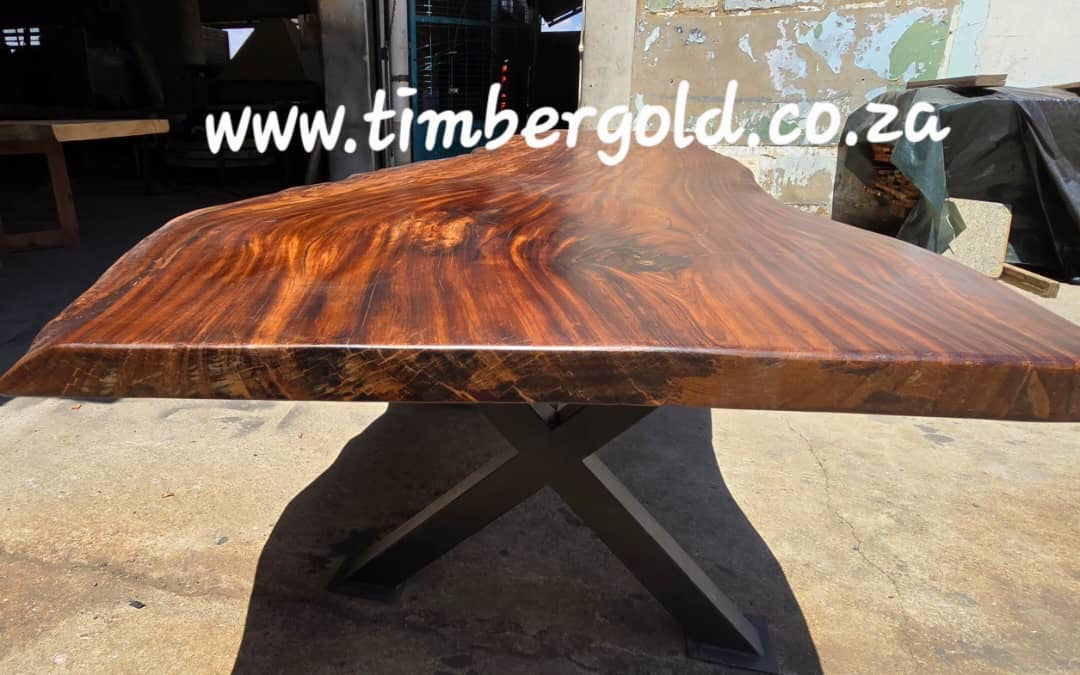 Live edge Table.
African Claro Walnut