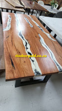 Load image into Gallery viewer, Rosewood and white and black epoxy resin
