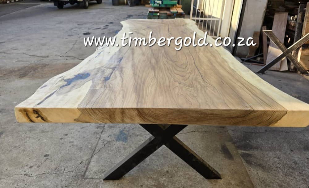 Live edge African walnut