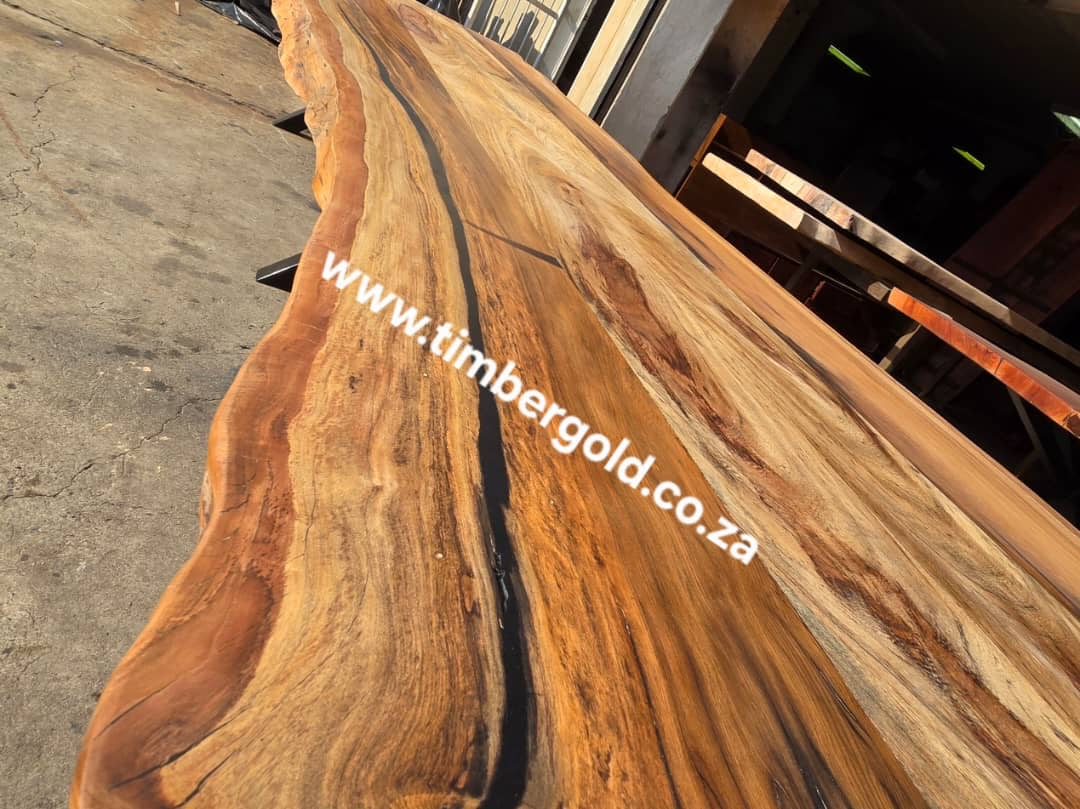Live edge Wild teak.