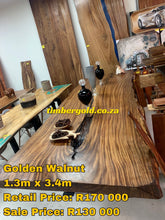 Load image into Gallery viewer, Golden walnut table
