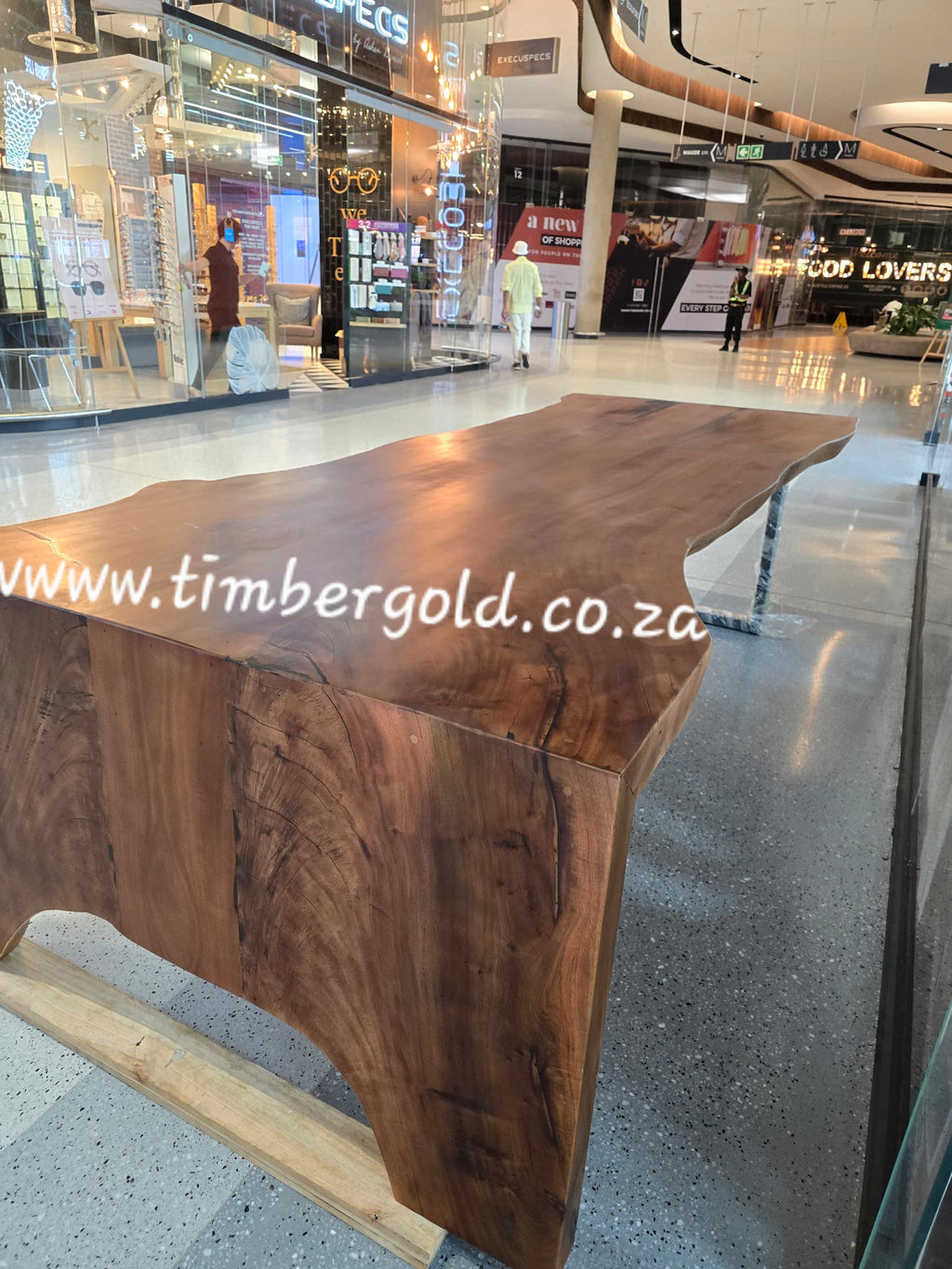 Waterfall Table - Solid Mahoghany or any wood of your choice (In stock)