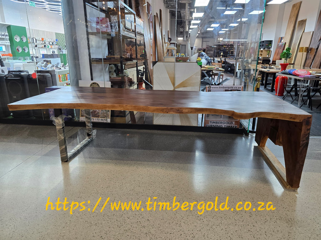 Waterfall Table - Solid Mahoghany or any wood of your choice (In stock)
