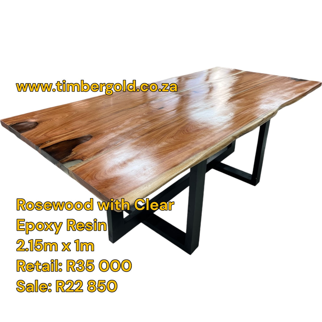 Rosewood with Clear Epoxy