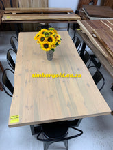 Load image into Gallery viewer, Cream washed solid wooden pine table
