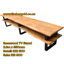 Load image into Gallery viewer, Rosewood TV stand
