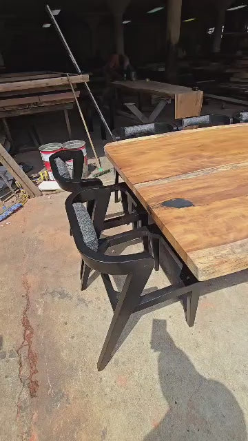 Live edge Africa Teak.