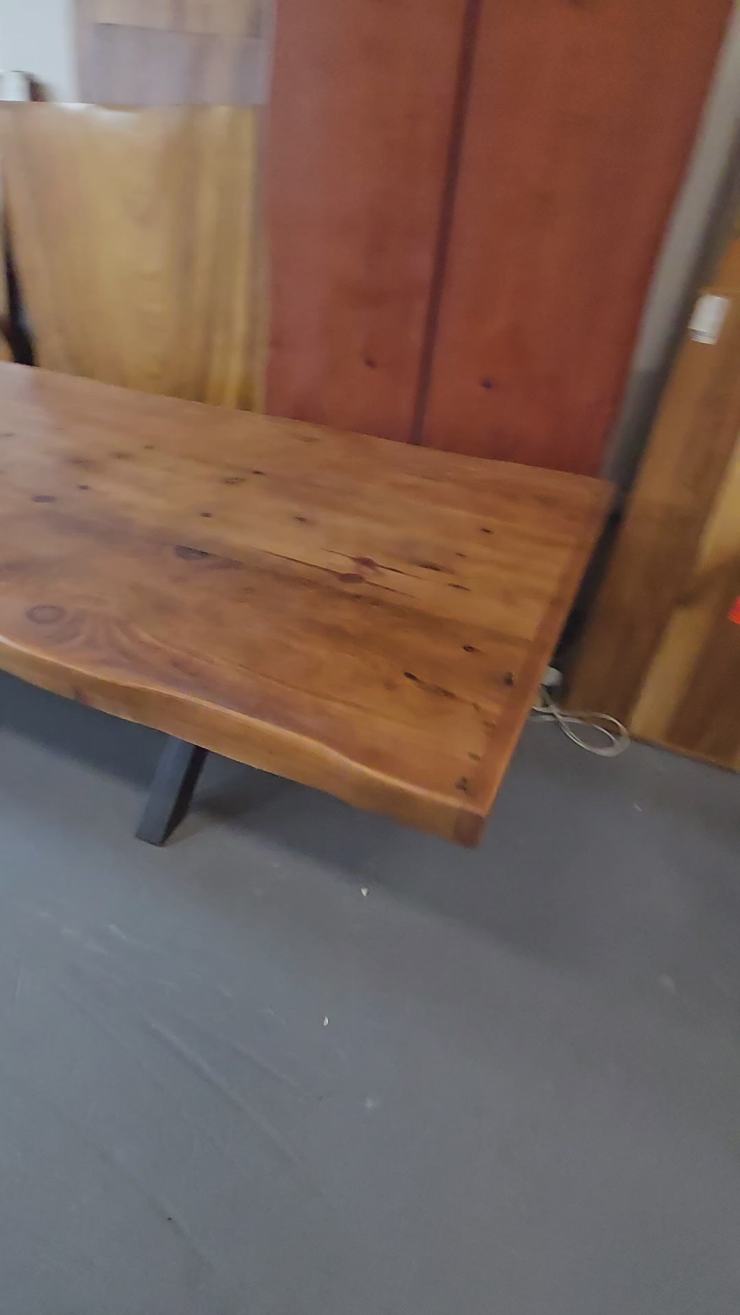 Plantation wood dining table or desk or patio table.