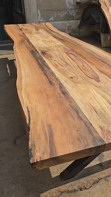 Live edge Wild teak.