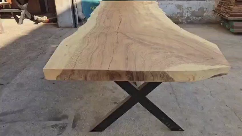 Live edge African walnut