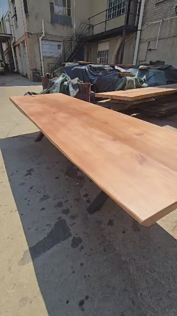 Live edge African maple with Oak insert.