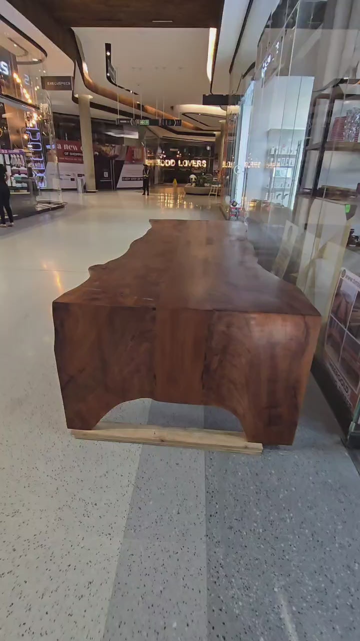 Waterfall Table - Solid Mahoghany or any wood of your choice (In stock)