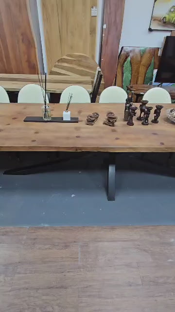 Live edge "Aged" Pine Dining table Table/Conference Table