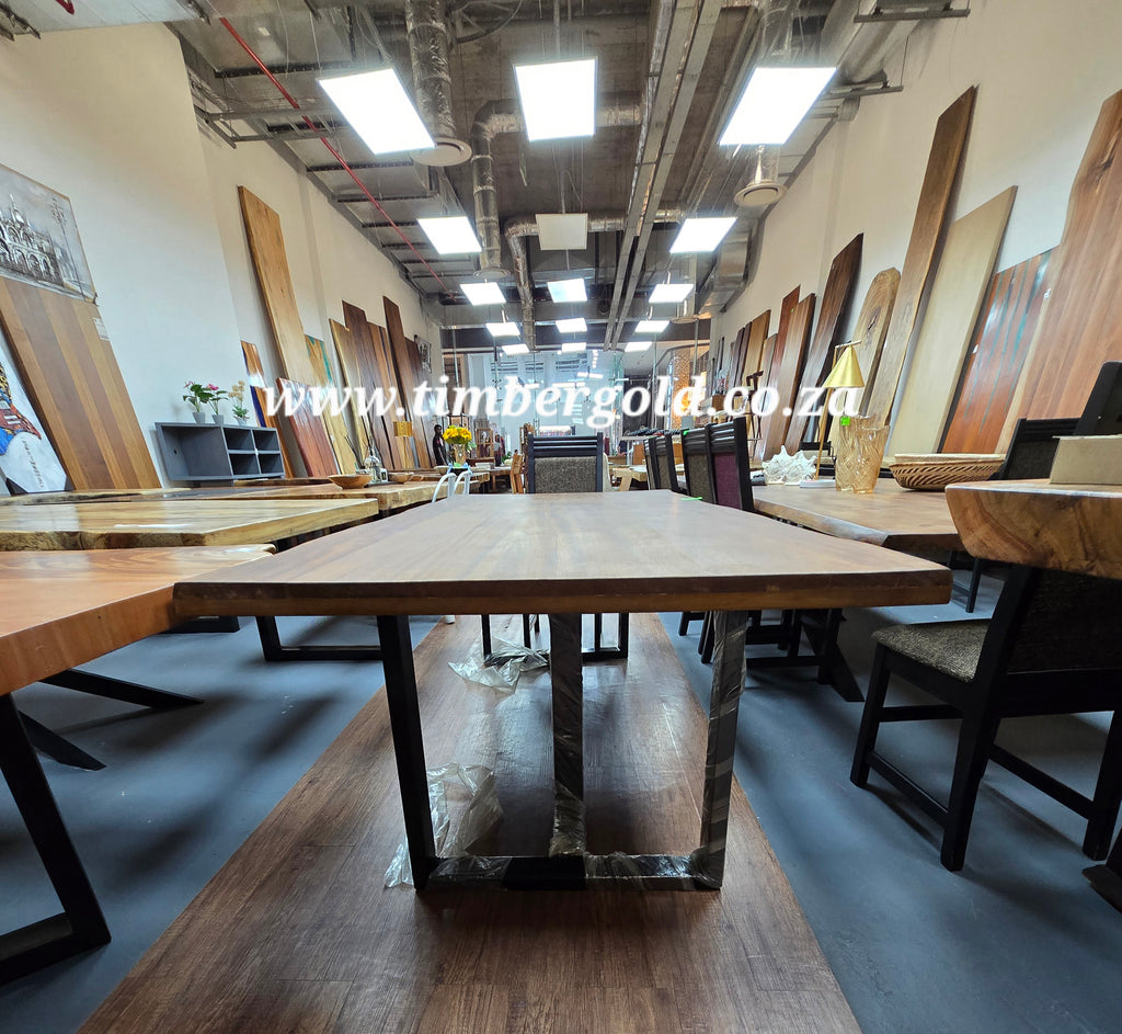 Semi Live edge IROKO Table.