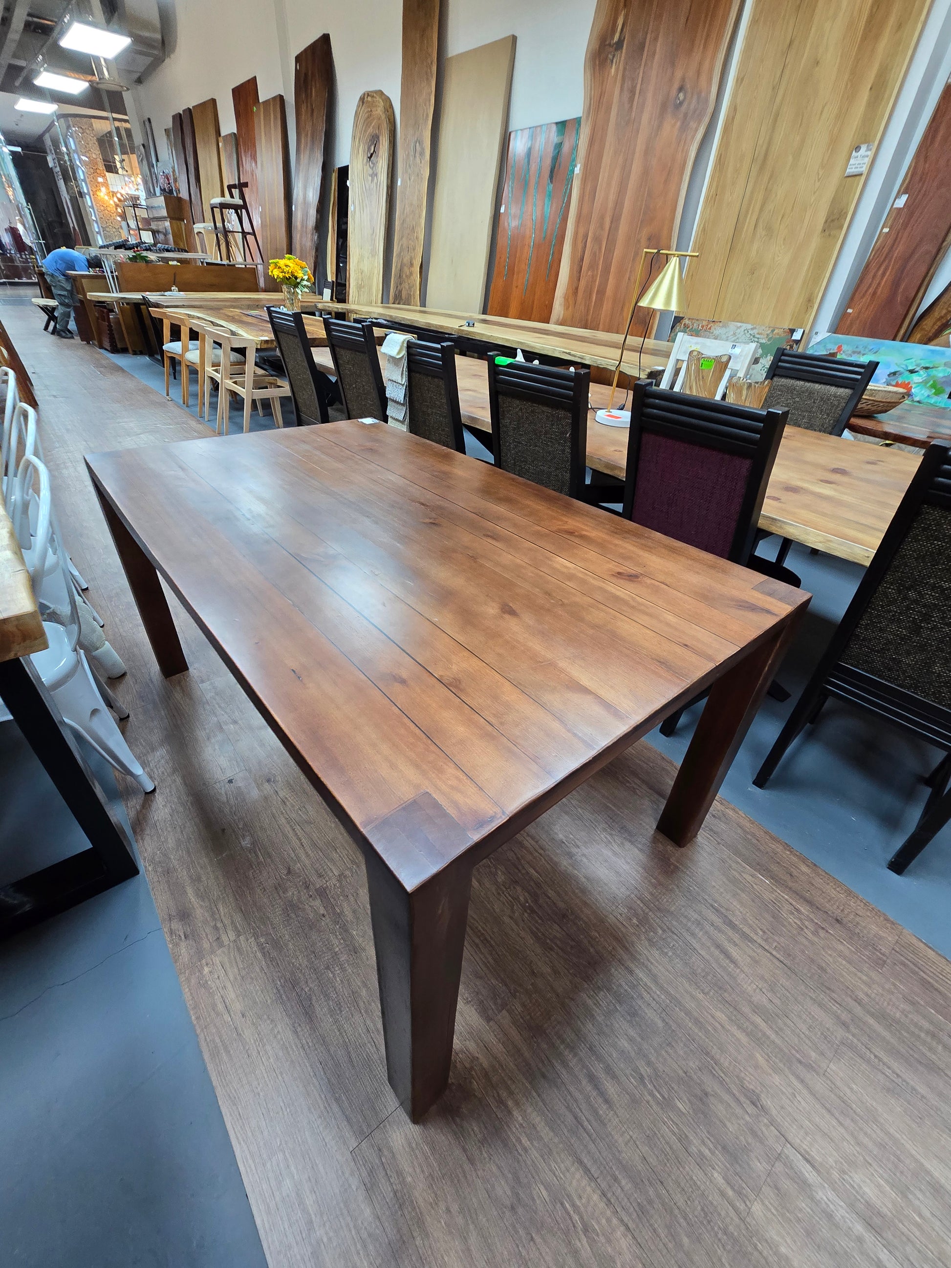 Plantation wood dining table or desk or patio table.