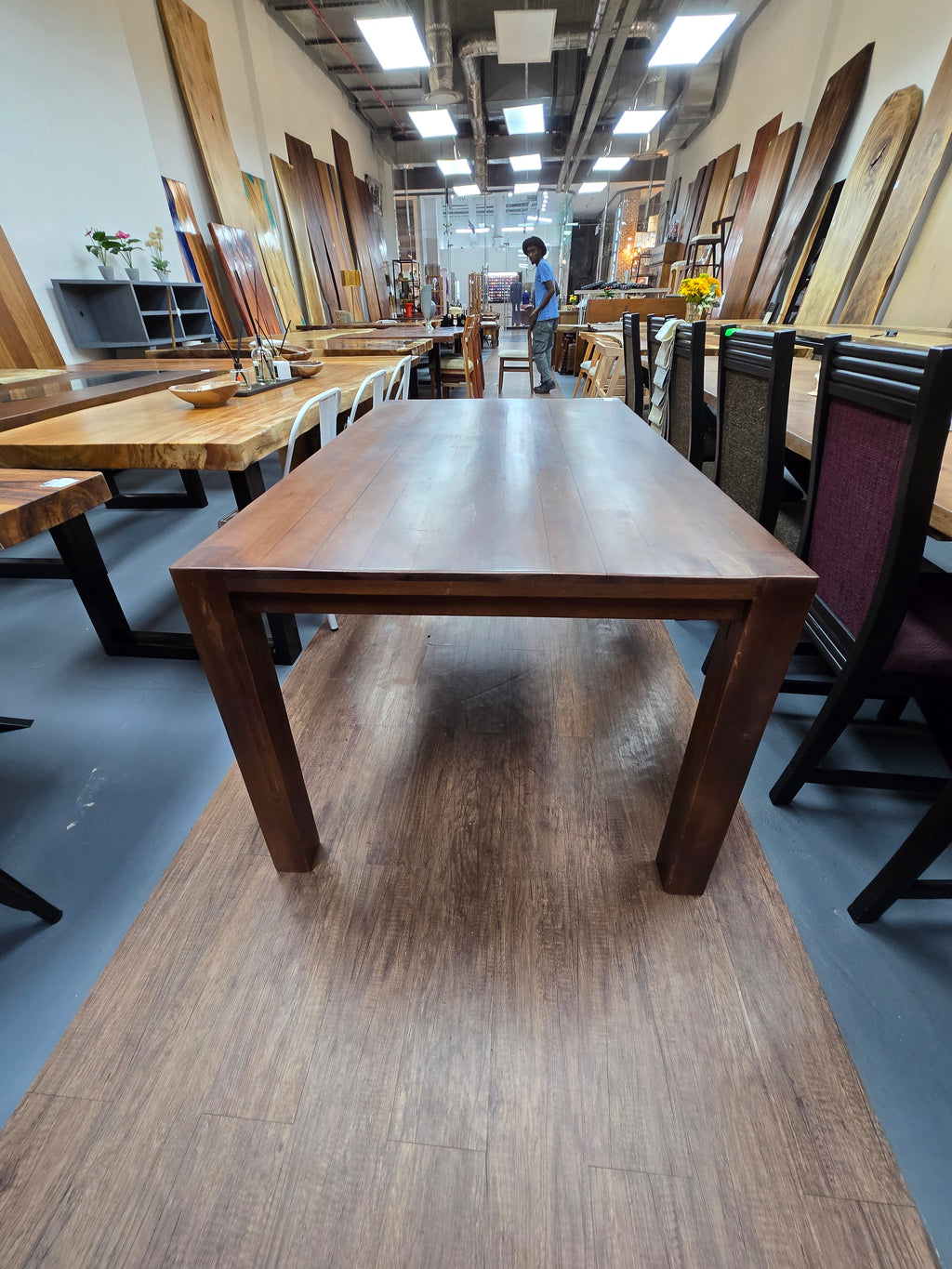Plantation wood dining table or desk or patio table.