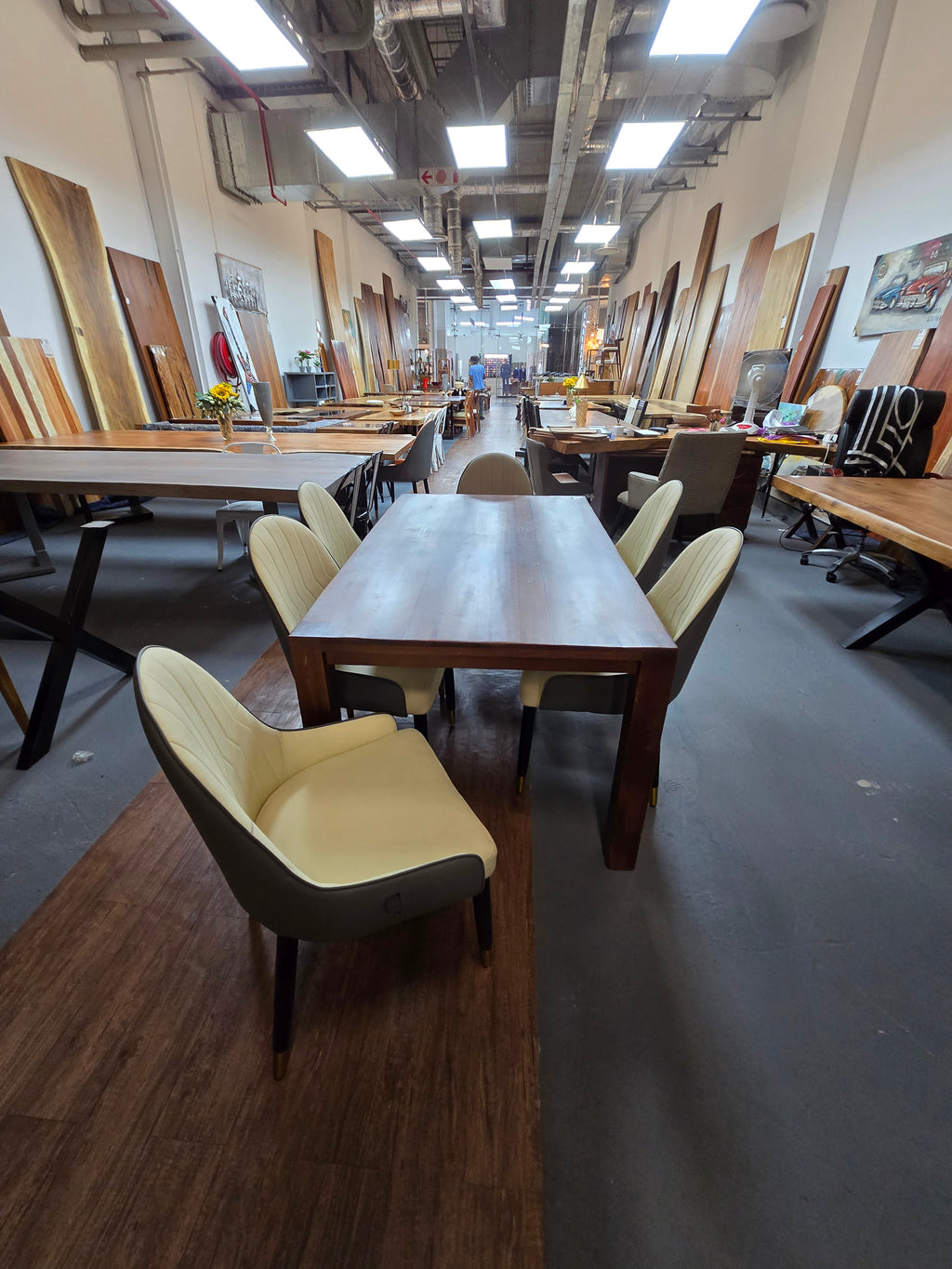 Plantation wood dining table or desk or patio table.