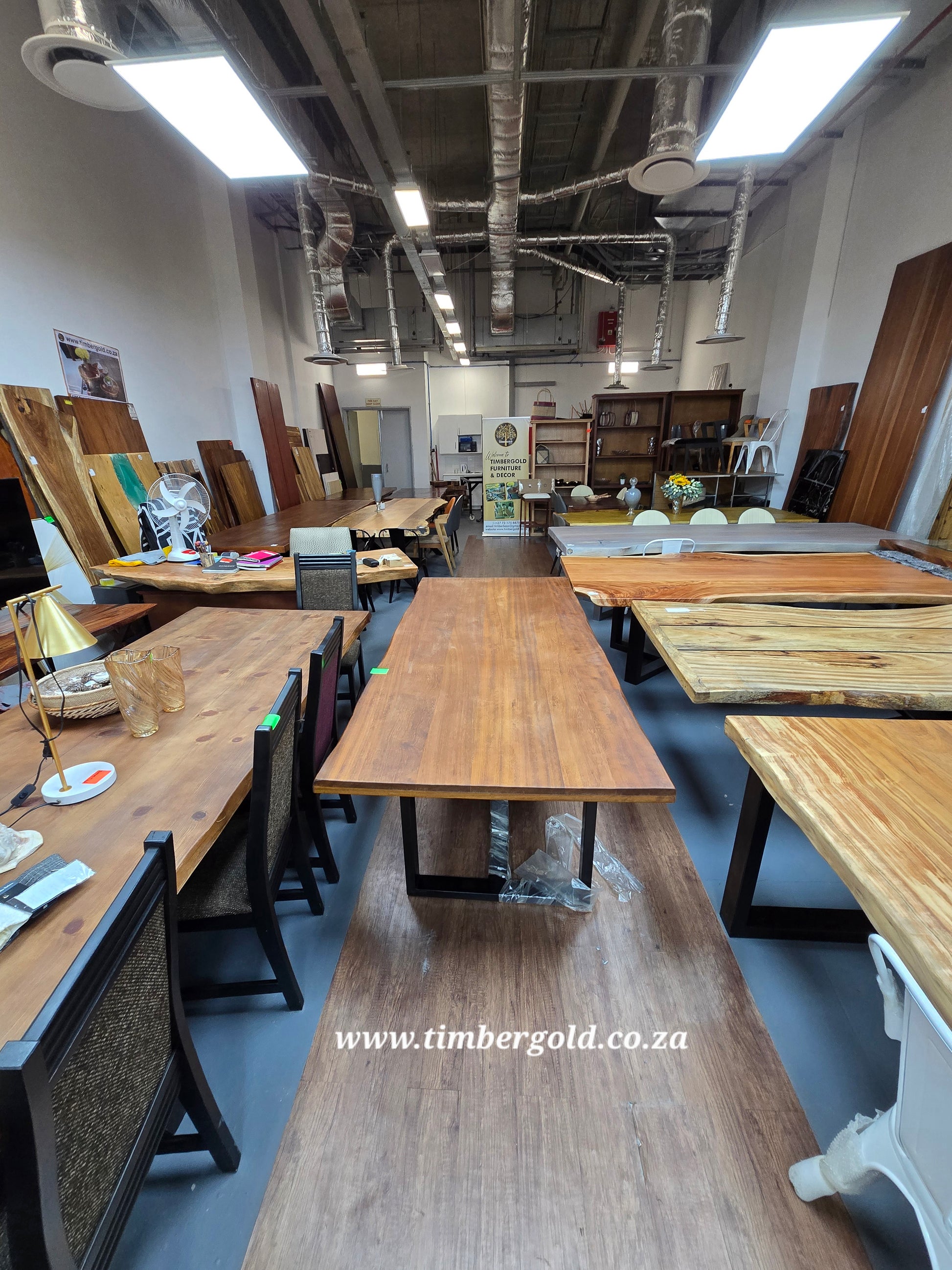 Semi Live edge IROKO Table.