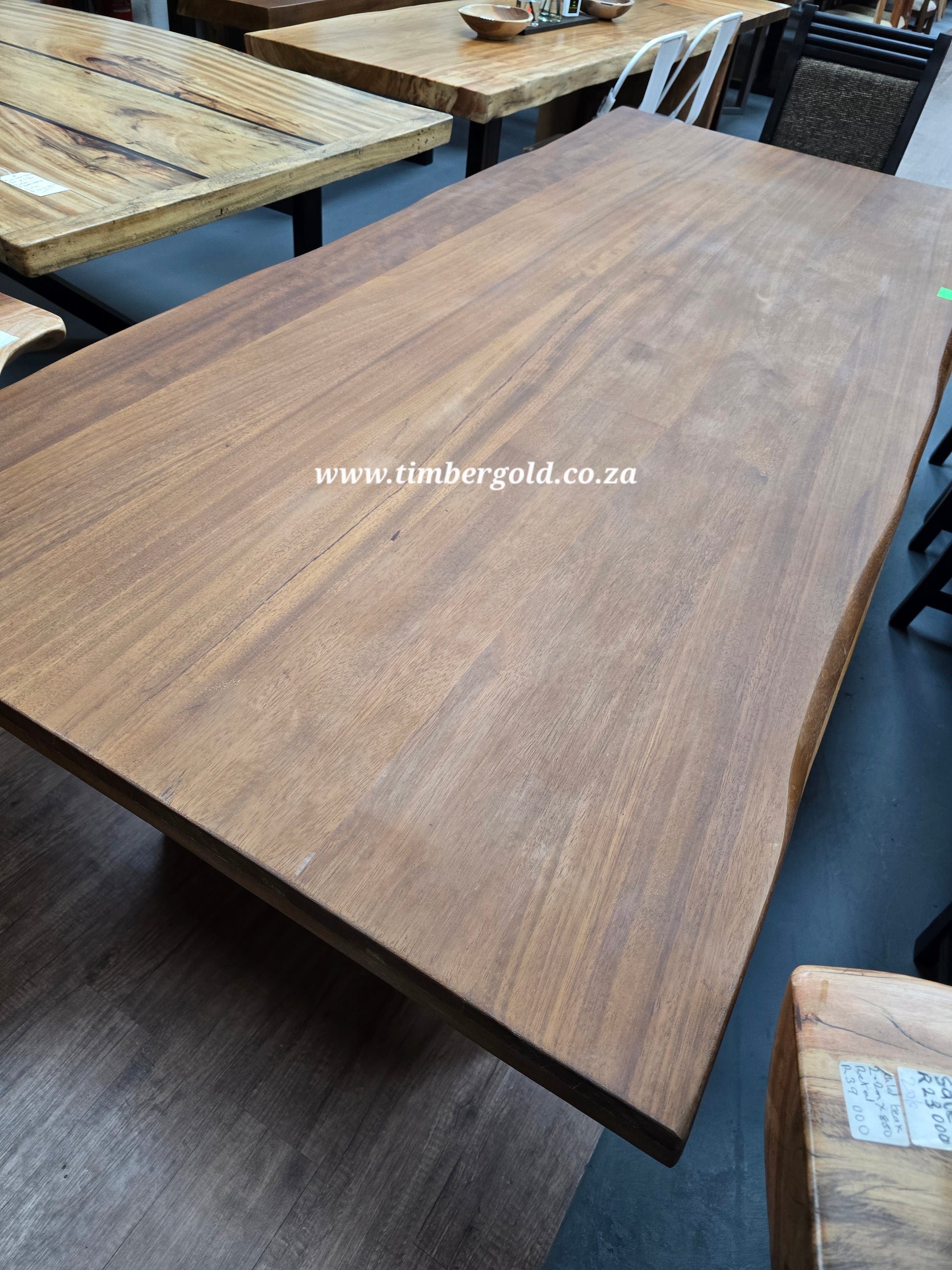 Semi Live edge IROKO Table.