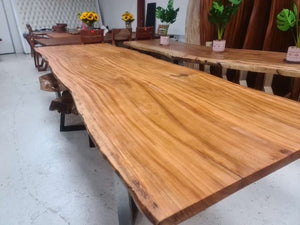 Golden Walnut Dining Table