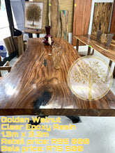 Load image into Gallery viewer, Golden Walnut with Clear Epoxy Resin fill
